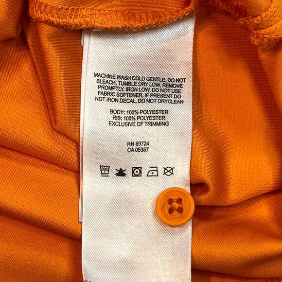 Columbia Polo Mens XL Orange Omni Shade Sun Protection Outdoor Golf Travel Shirt - Picture 10 of 12